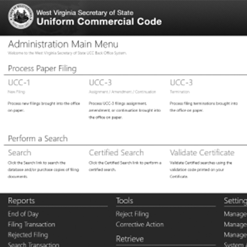 Uniform Commercial Code Back-Office