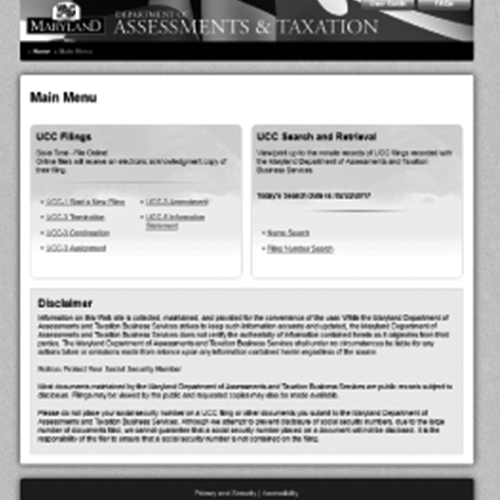 Maryland Uniform Commercial Code Online System