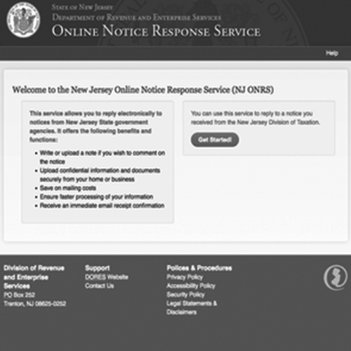 New Jersey Online Notice Response Services