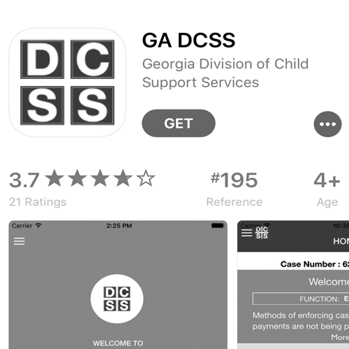 Georgia Division of Child Support Services Mobile App
