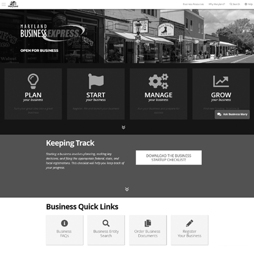 Maryland Business Express Portal
