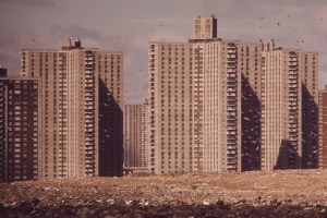 Co-op City in 1973, the Bronx neighborhood where New York City's 2015 Legionnaires' disease outbreak began. (National Archives at College Park)