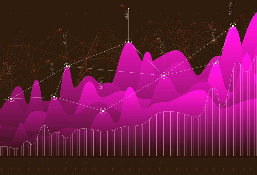 pink data graph