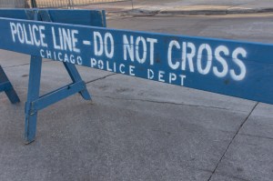 Chicago Police barricade