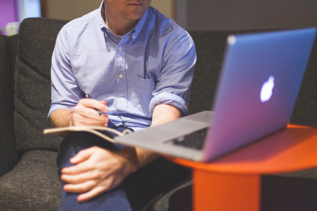 man with laptop