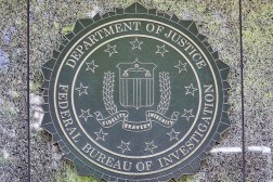 FBI Emblem on Wall of Building