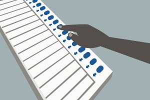 voting machine illustration