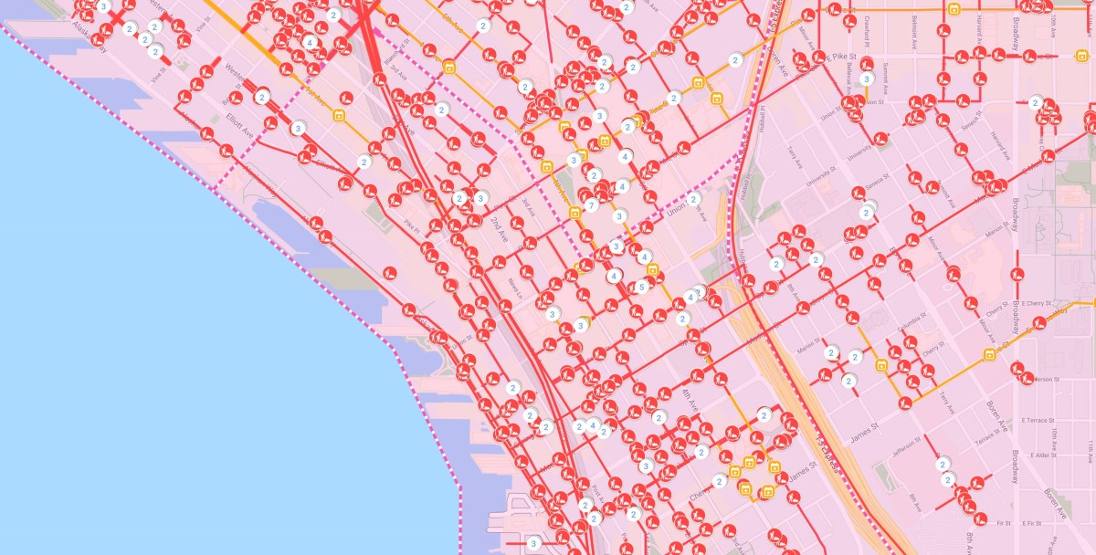 Seattle construction map