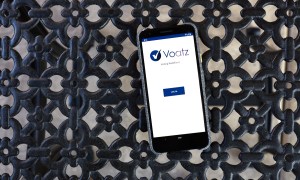 Voatz app on smartphone