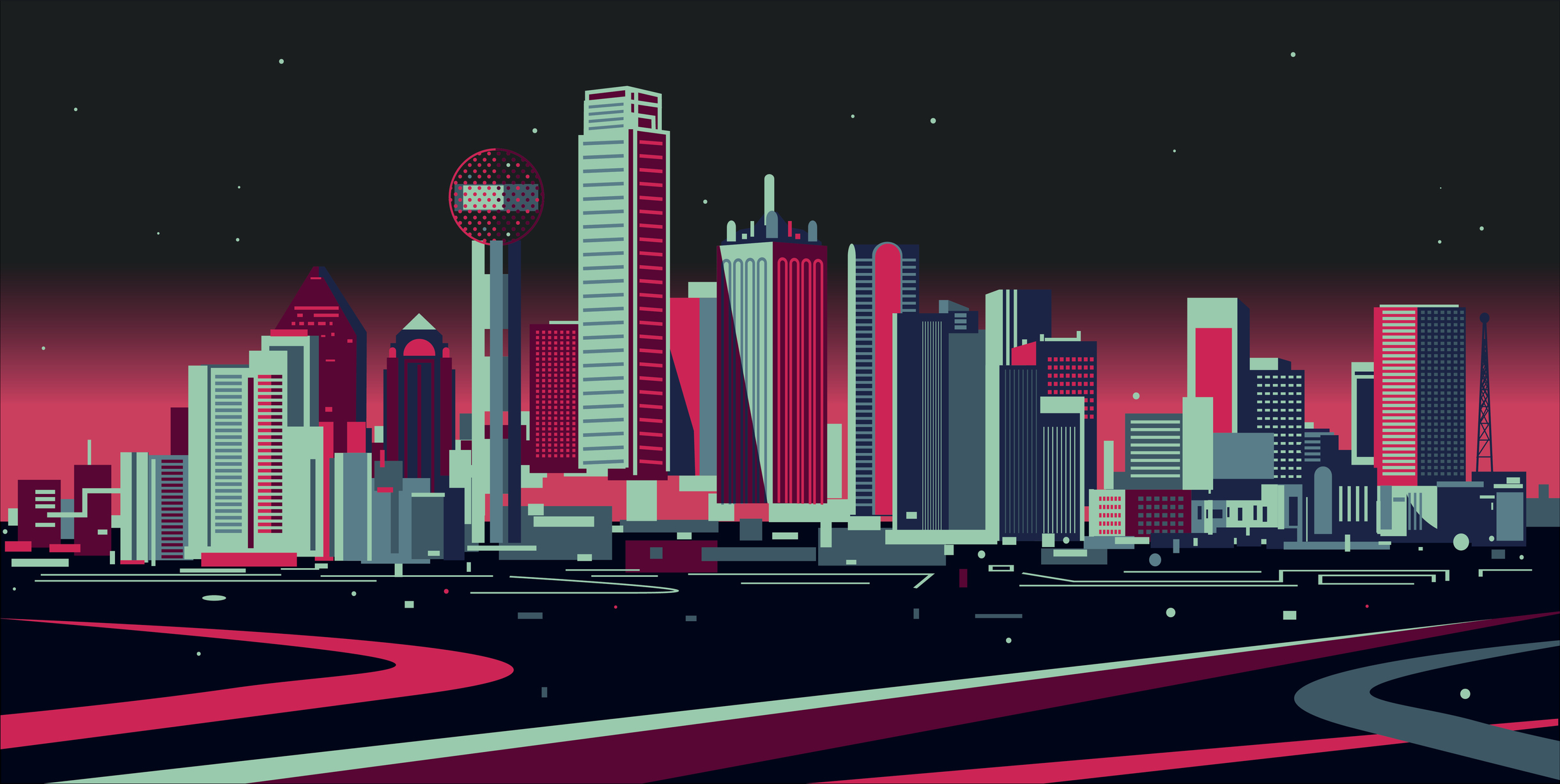 Dallas Skyline Wallpapers  Wallpaper Cave