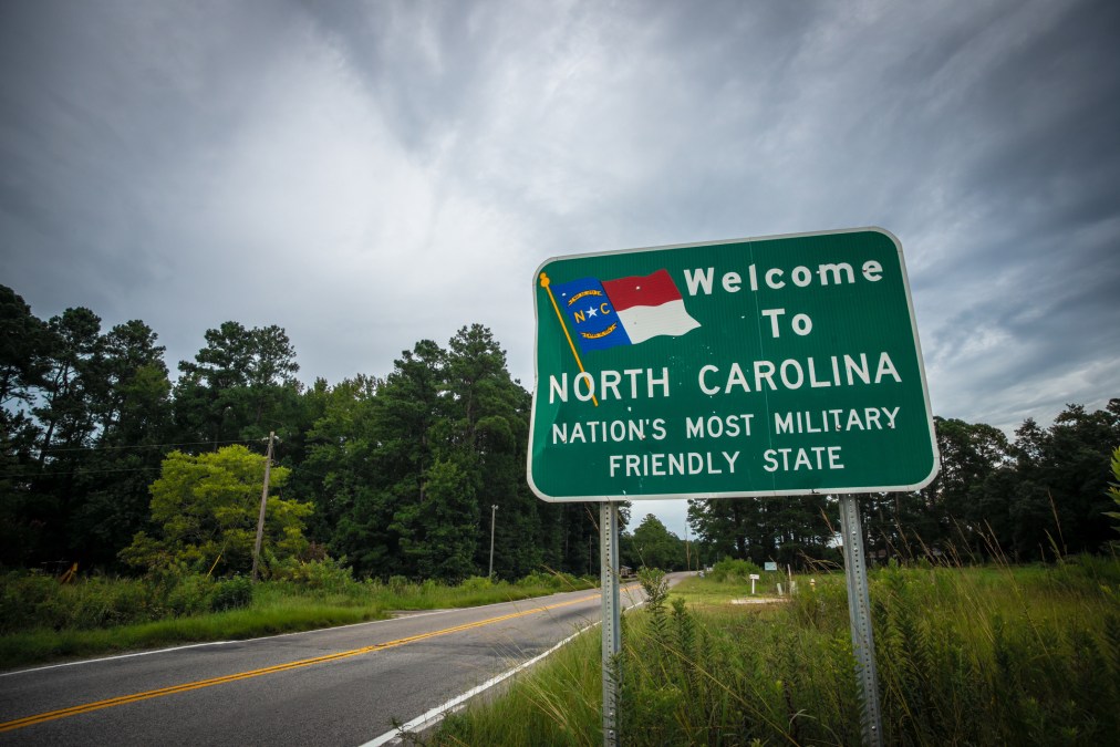 "Welcome to North Carolina" Sign