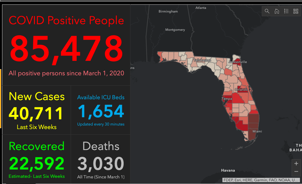 June 1: Tracking Florida COVID-19 Cases, Hospitalizations, and Fatalities –  Tallahassee Reports