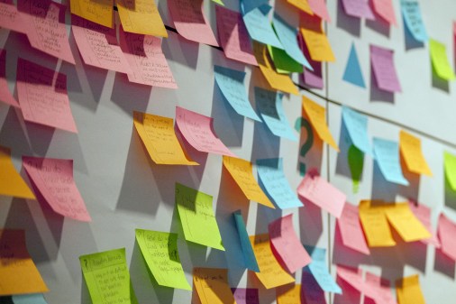 colorful post-it notes