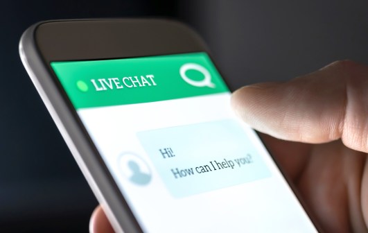 chatbot on smartphone