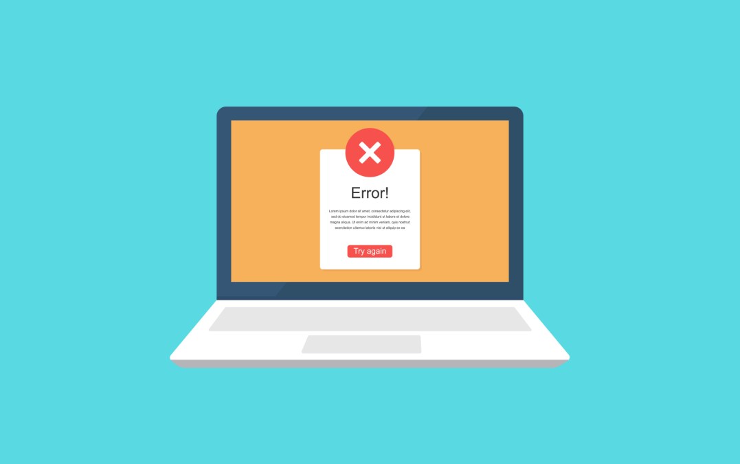 computer error screen