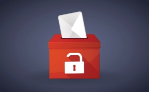 red ballot box