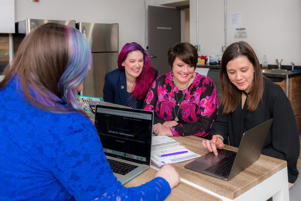 women using computers