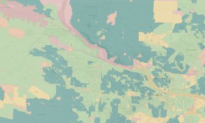 a screenshot of the Arkansas State Broadband Map