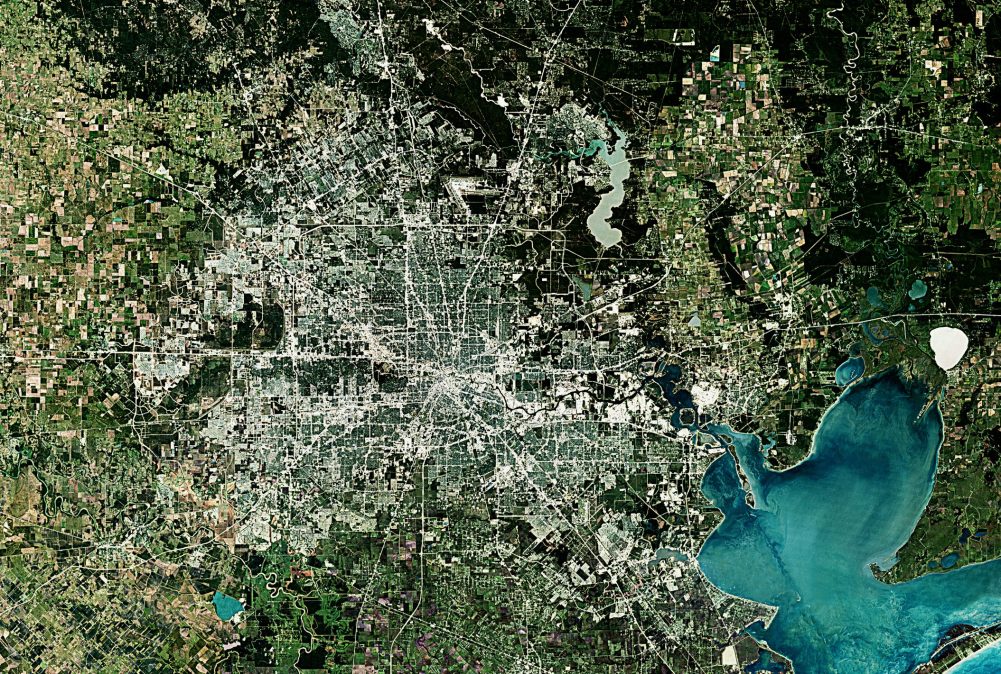 Houston satellite image