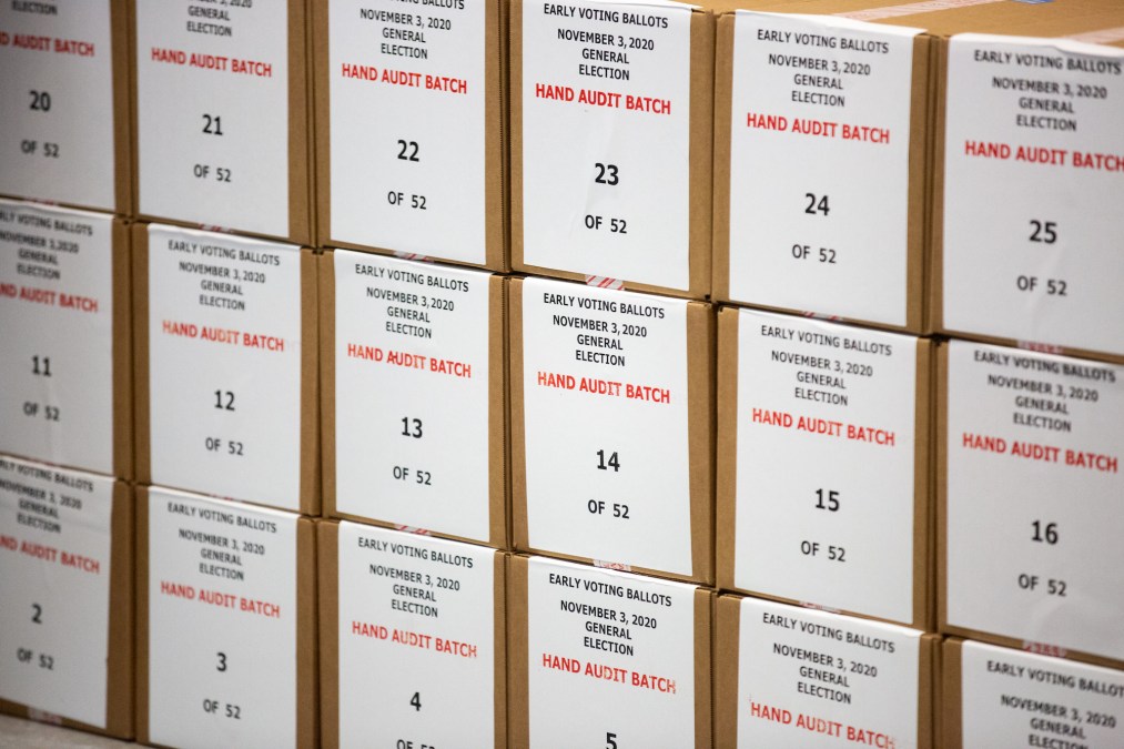 boxes of ballots