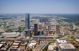 Oklahoma City aerial view