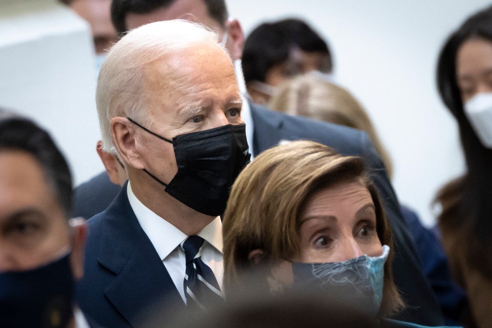 President Joe Biden and House Speaker Nancy Pelosi