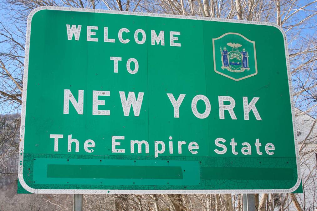 New York state sign