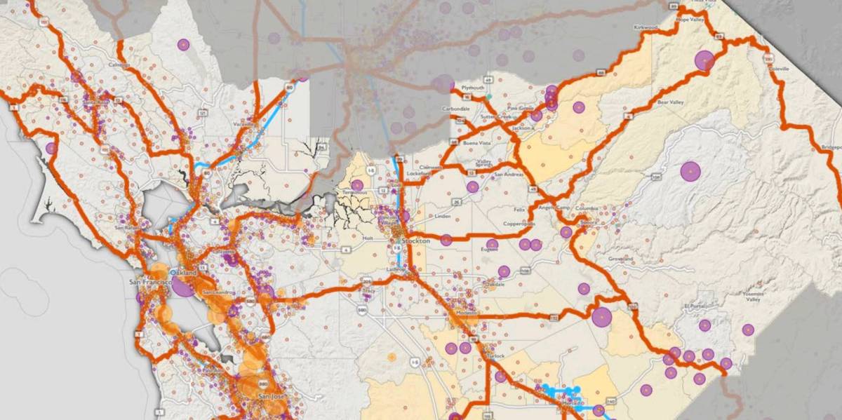 California statewide broadband map
