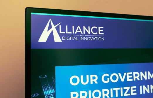 Alliance for Digital Innovation website on a computer screen