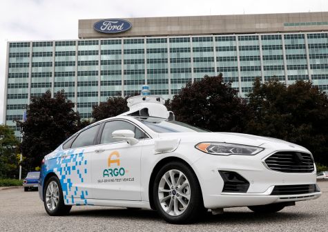 A Ford Argo AI test vehicle