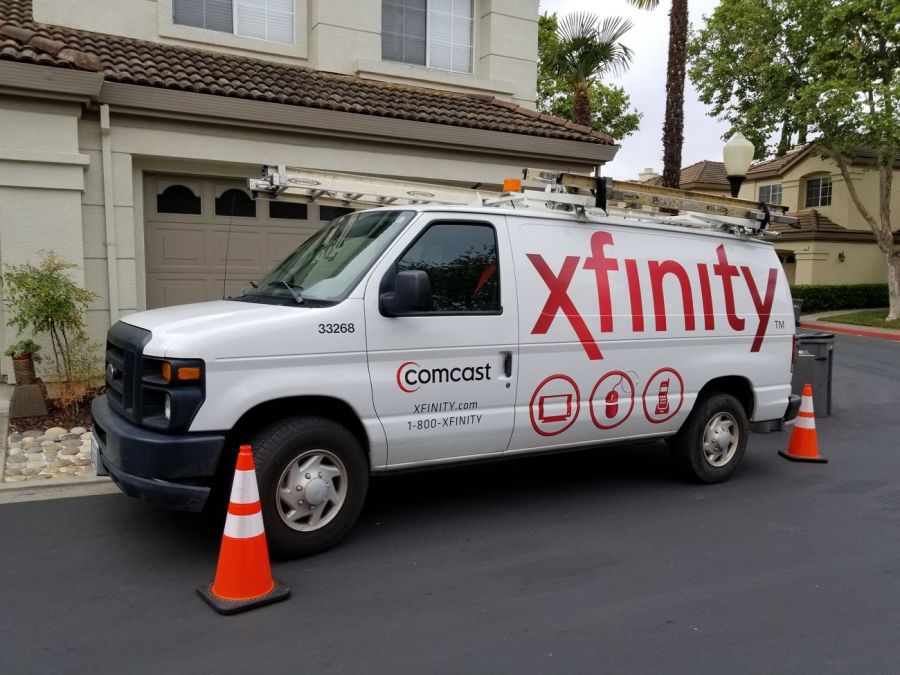 Comcast van