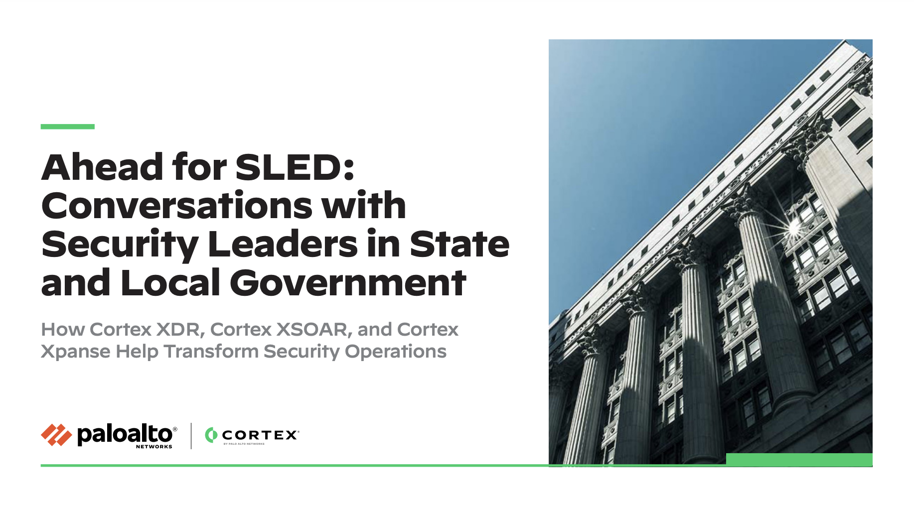 Ahead for SLED: Conversations with security leaders in state and local government