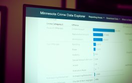 screenshot of MN crime data tool