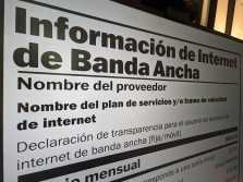 broadband label in Spanish