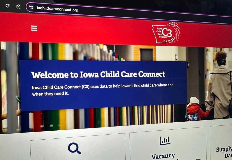 Iowa Child Care Connect website