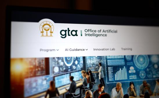 Georgia AI website on a screen