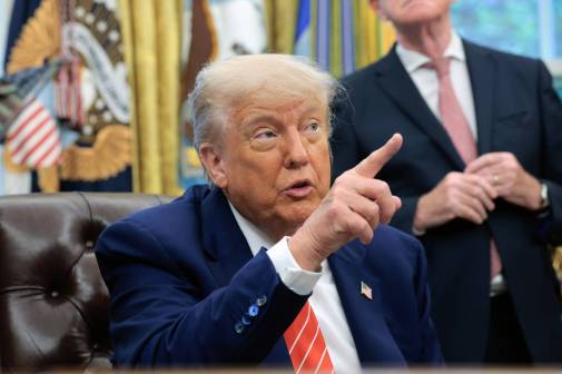 Trump pointing