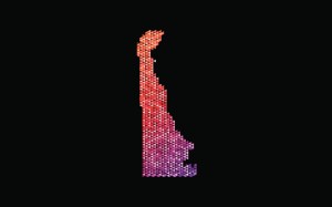 Delaware colorful map triangles