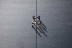 business people shaking hands