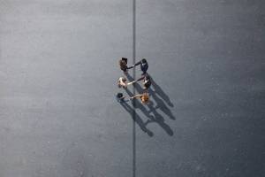 business people shaking hands
