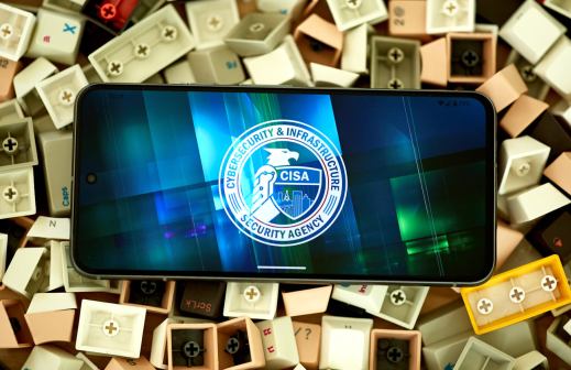 CISA logo on phone