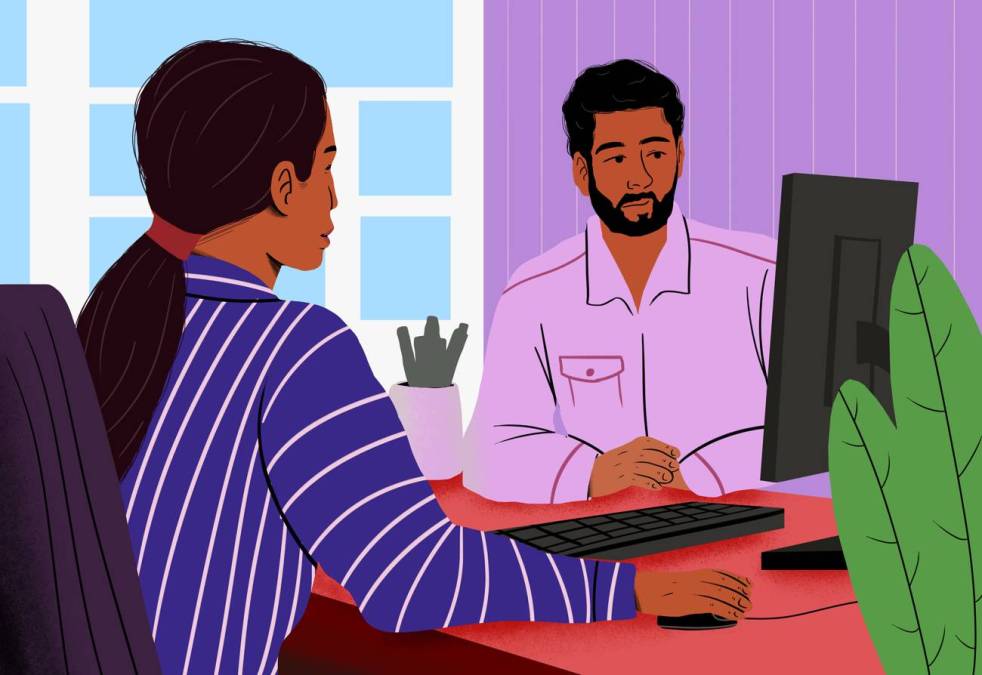 people at computer