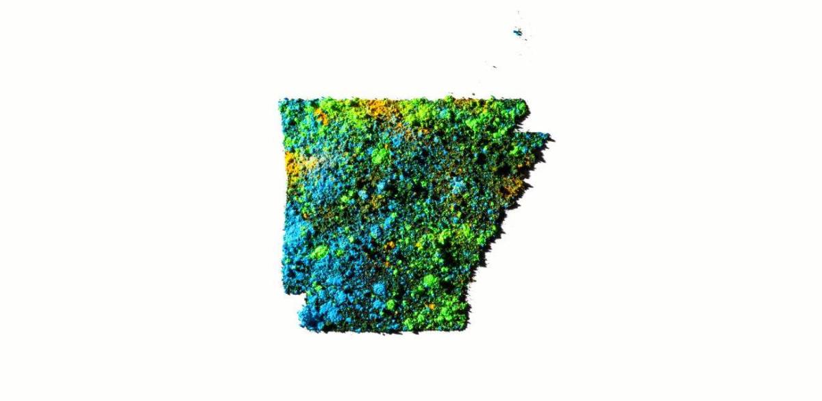 Arkansas color map