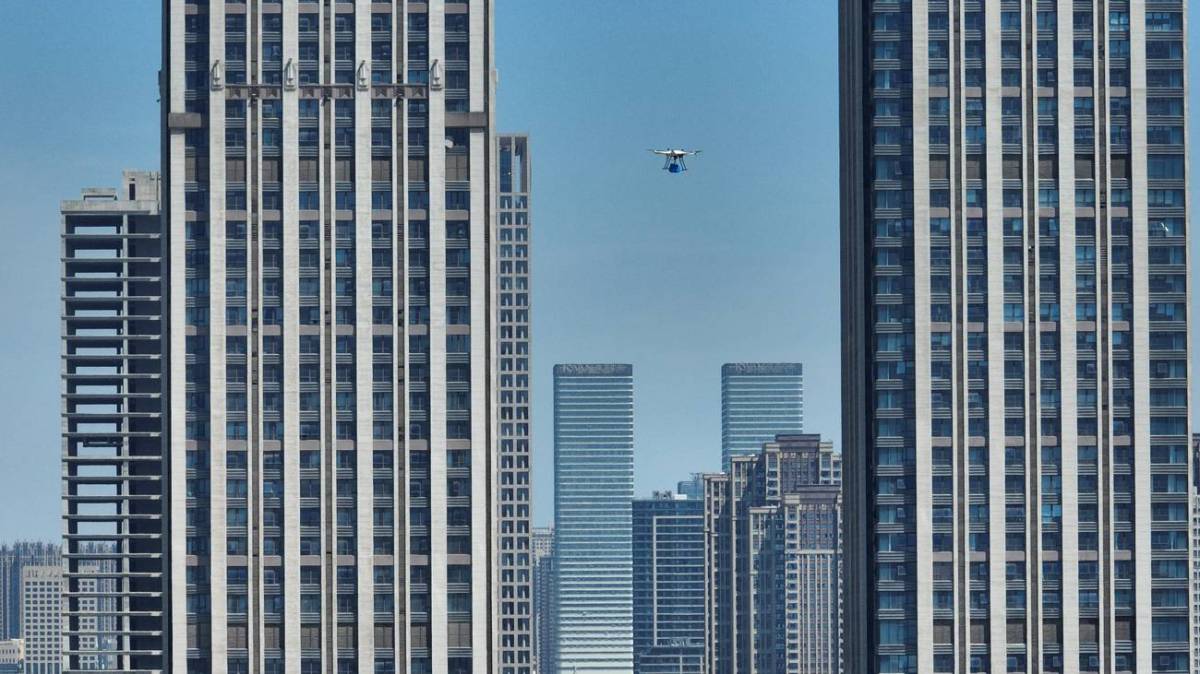drone in Chinese city