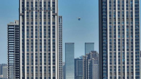 drone in Chinese city