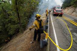 San Bernadino, California, firefighters