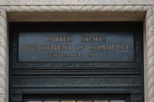Dept of Commerce sign
