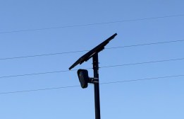 camera mounted on utility pole