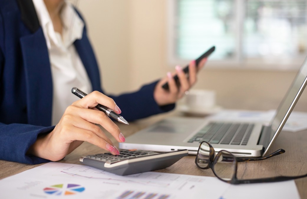 Businesswoman working in office